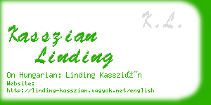 kasszian linding business card